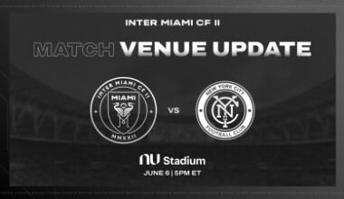 Venue Change: Inter Miami CF II Match Against NYCFC II to Be Played at Nu Stadium this Saturday