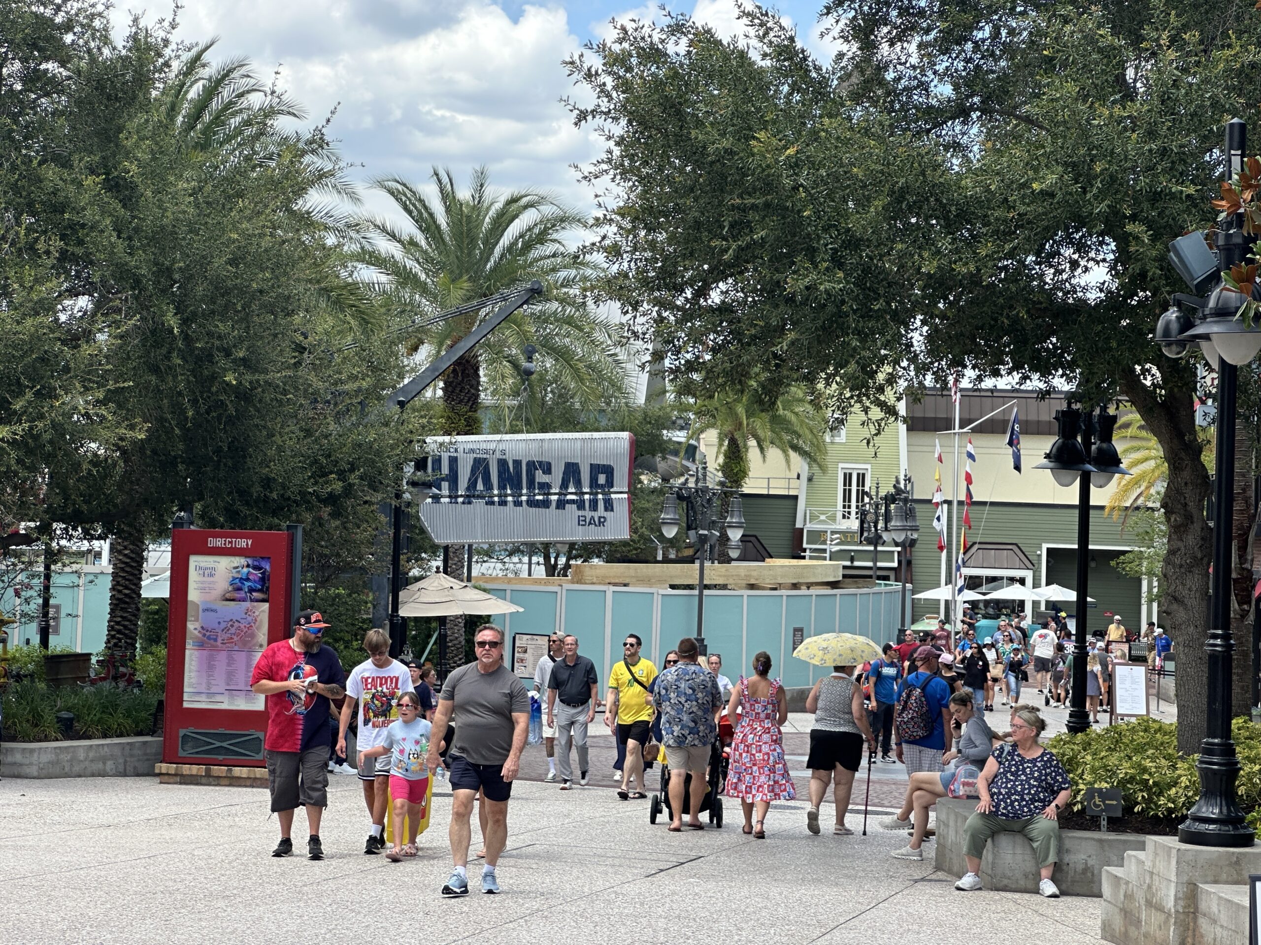As you can see over the mint-colored construction walls, there are wooden supports for a roof over part of Waterview Park. At the time of the announced refurbishment on May 2, it was reported that the area would be closed for about a month. However, it has been over six weeks now since the closure began.