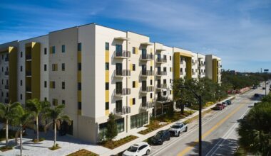 Canopy at West River affordable housing building along Main Street in Tampa