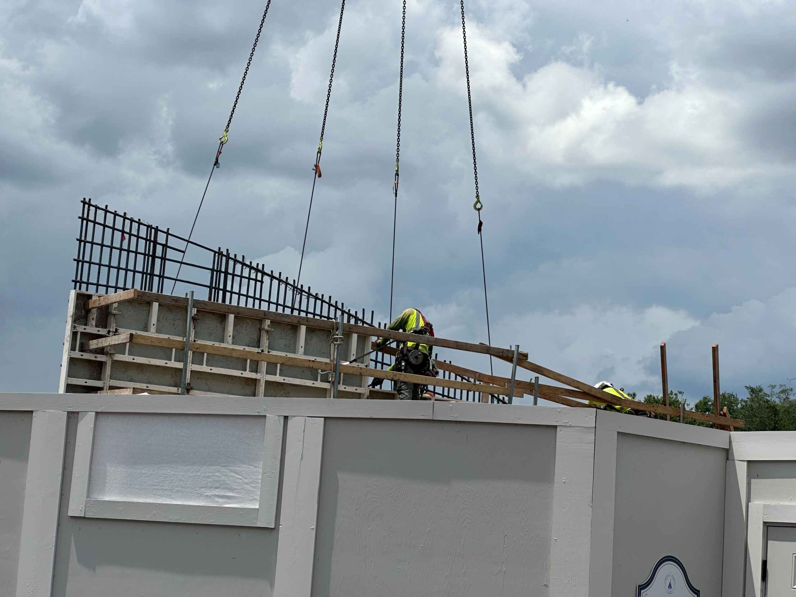 Piston Peak Retaining Wall Construction Continues at Magic Kingdom