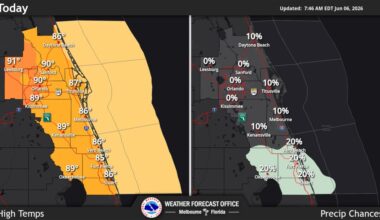 Warm and dry weather conditions on tap for Central Florida this weekend – Orlando Sentinel