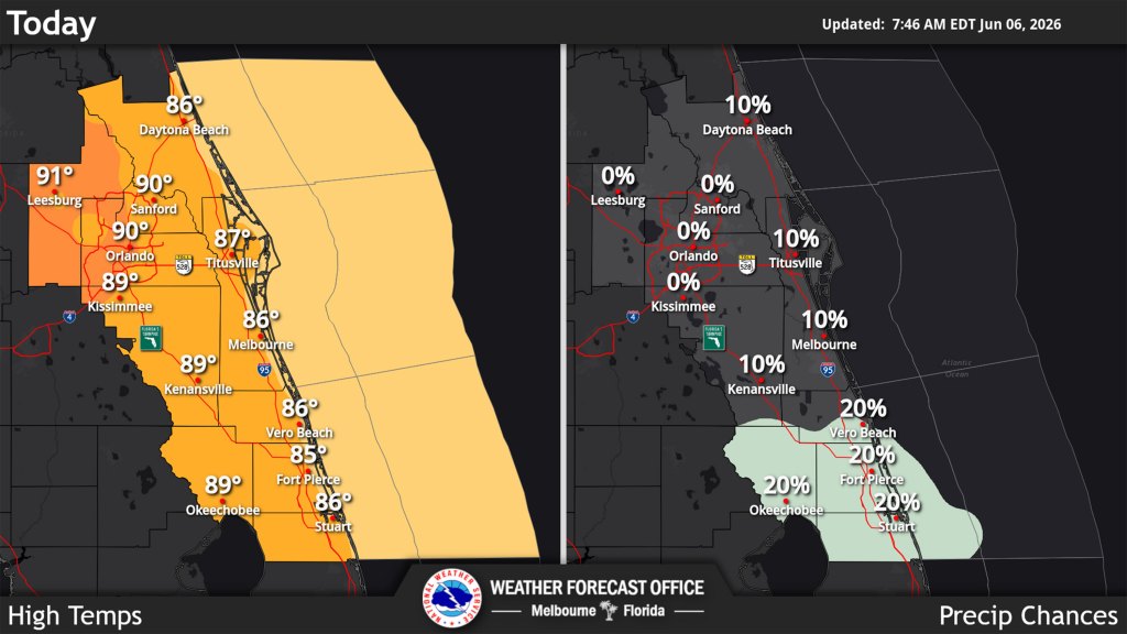 Warm and dry weather conditions on tap for Central Florida this weekend – Orlando Sentinel