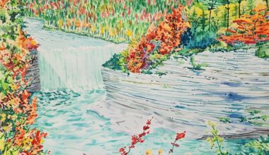 Windermere Branch Library celebrates America's birthday with watercolor display