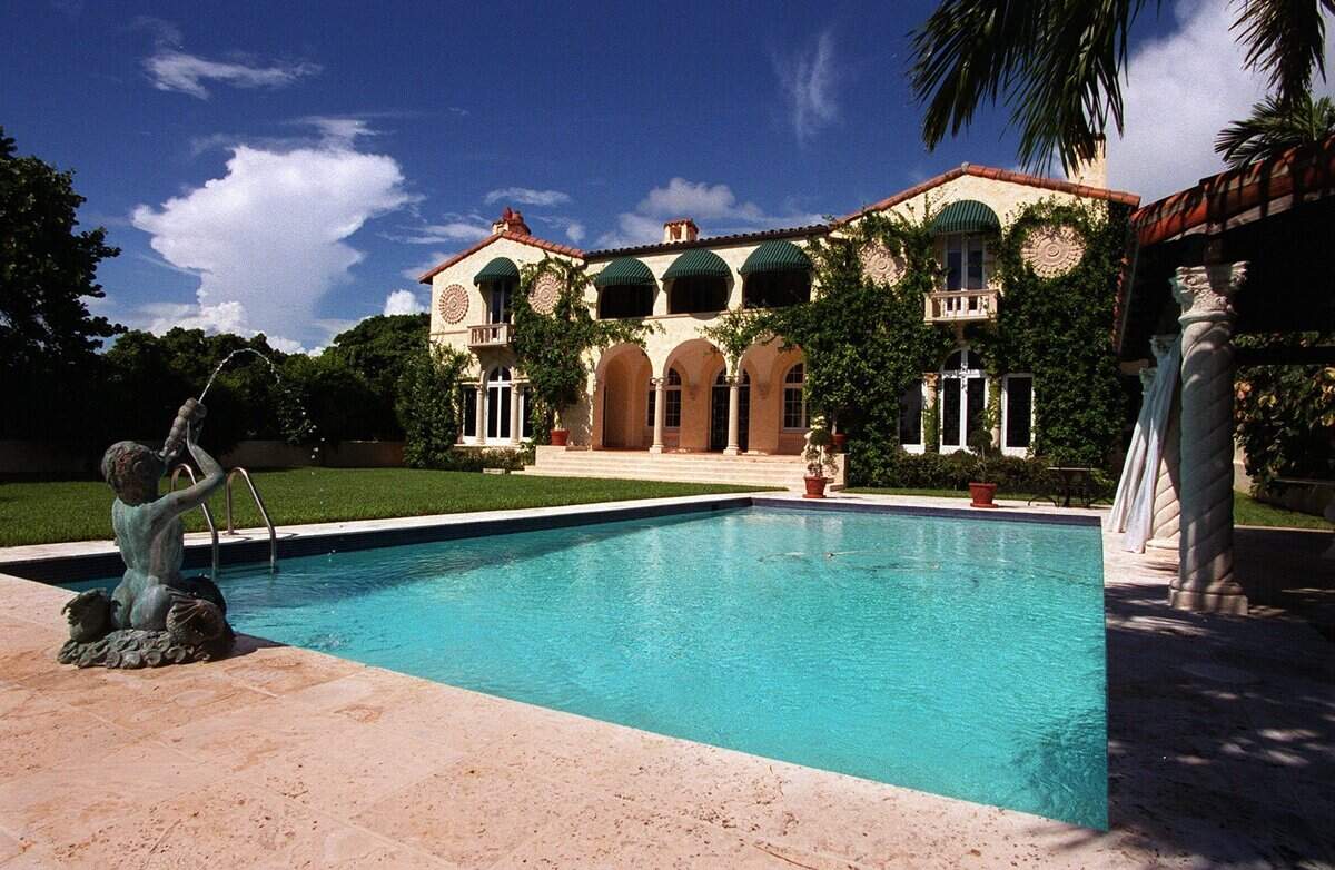 In 1999, a home on Pime Tree Drive in Miami Beach.