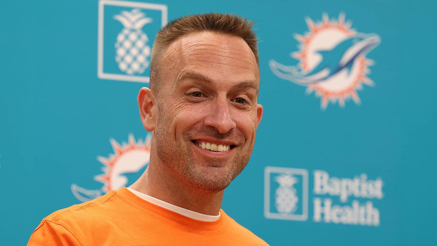 Miami Dolphins head coach Jeff Hafley