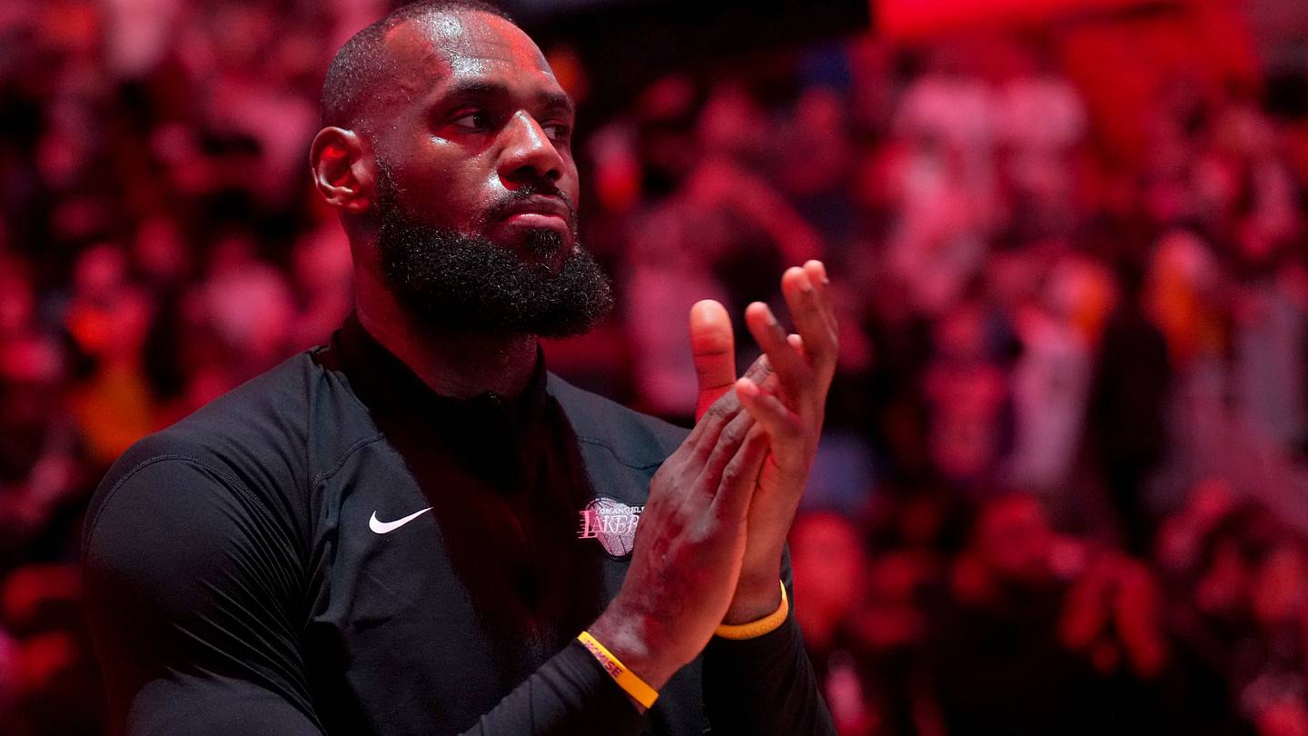 LeBron James laughs at being a non-factor for Miami Heat