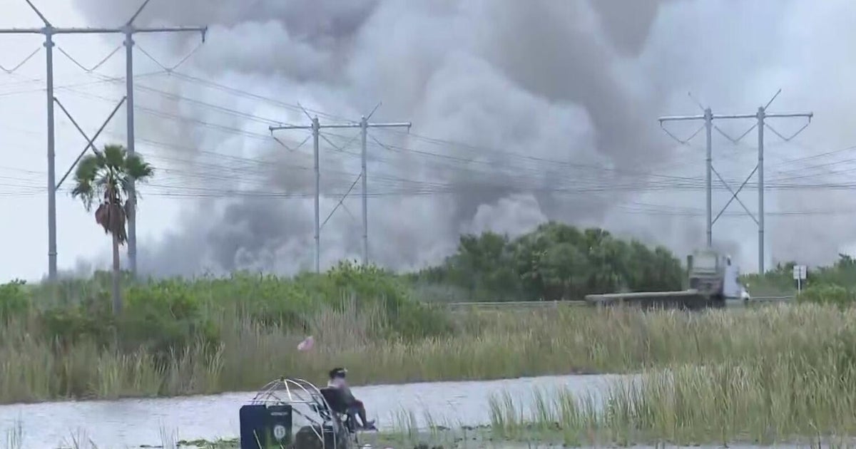 Mile Marker 40 Fire continues to burn in Broward