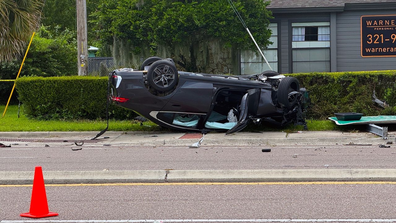 Two people died in a crash in Casselberry on Tuesday, July 07, 2026. (Spectrum News 13/Sarah Winkelman)