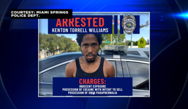 Man arrested for exposing himself in hotel parking lot in Miami Springs; authorities find guns, drugs inside vehicle - WSVN 7News | Miami News, Weather, Sports