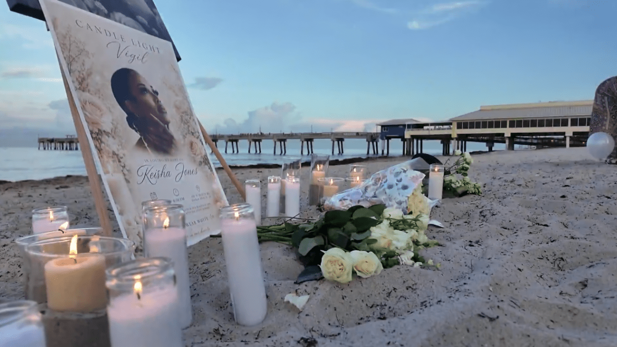 Family holds vigil for Keisha Jones as FBI investigates her death – NBC 6 South Florida