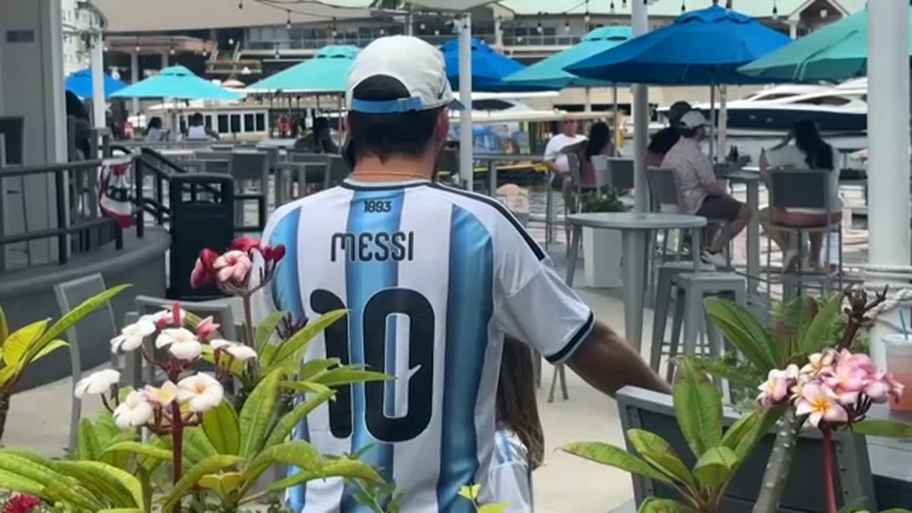 Supporters of Argentina and Cape Verde gathered for Friday's watch party. (Spectrum News)