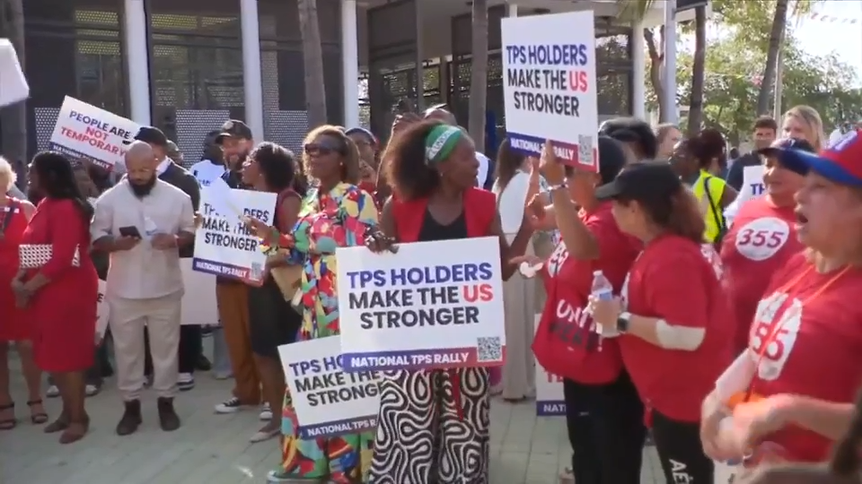 South Florida’s Haitian community pushes for measures to protect TPS recipients during rally in Miami - WSVN 7News | Miami News, Weather, Sports