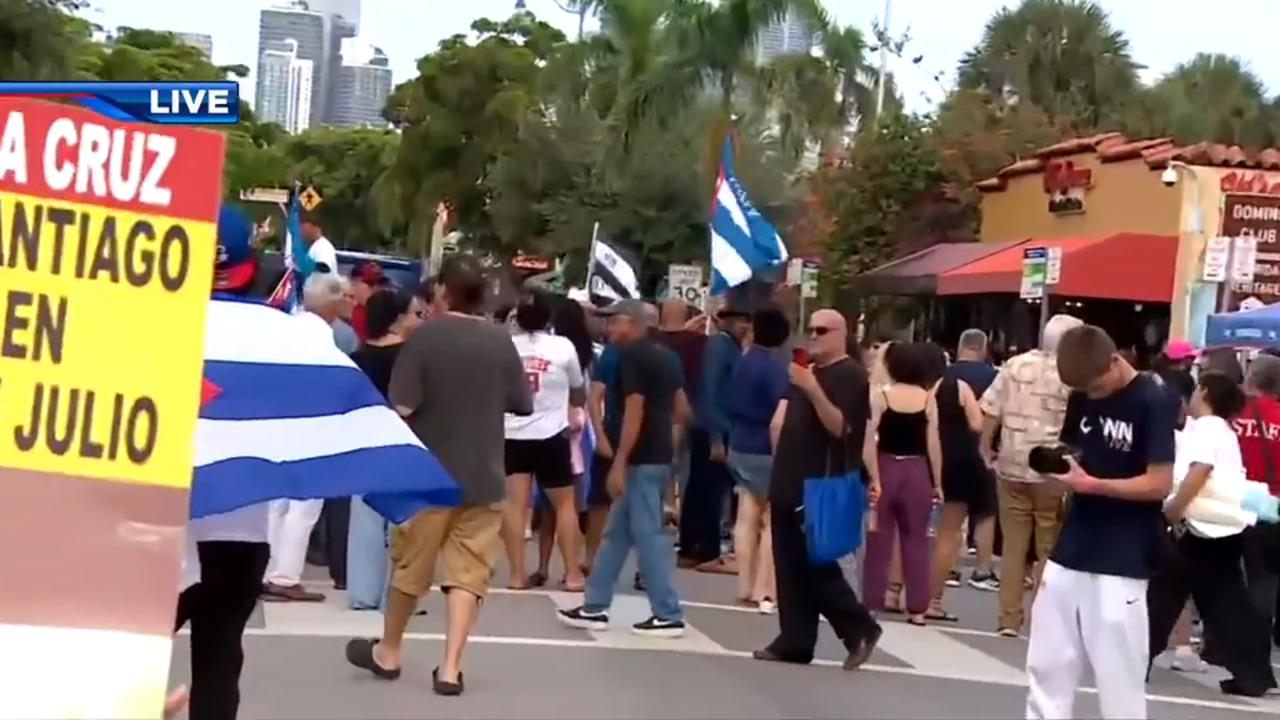 South Florida’s Cuban community rally for freedom in Little Havana on 5th anniversary of historic protest - WSVN 7News | Miami News, Weather, Sports