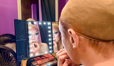 Performer Lexi Long gets ready for "Broadway Brunch" at the new Hamburger Mary's Kissimmee. (Spectrum News/Allison Walker)