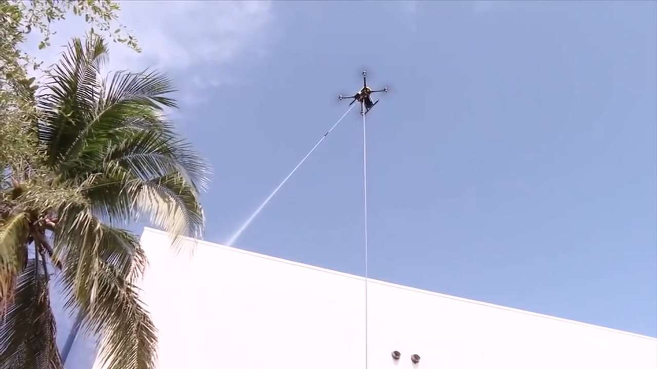 Goodwill South Florida demonstrates new drone-powered cleaning solutions - WSVN 7News | Miami News, Weather, Sports