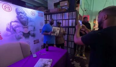 Rapper Rick Ross signs copies of newest album at Sweat Records in Miami - WSVN 7News | Miami News, Weather, Sports