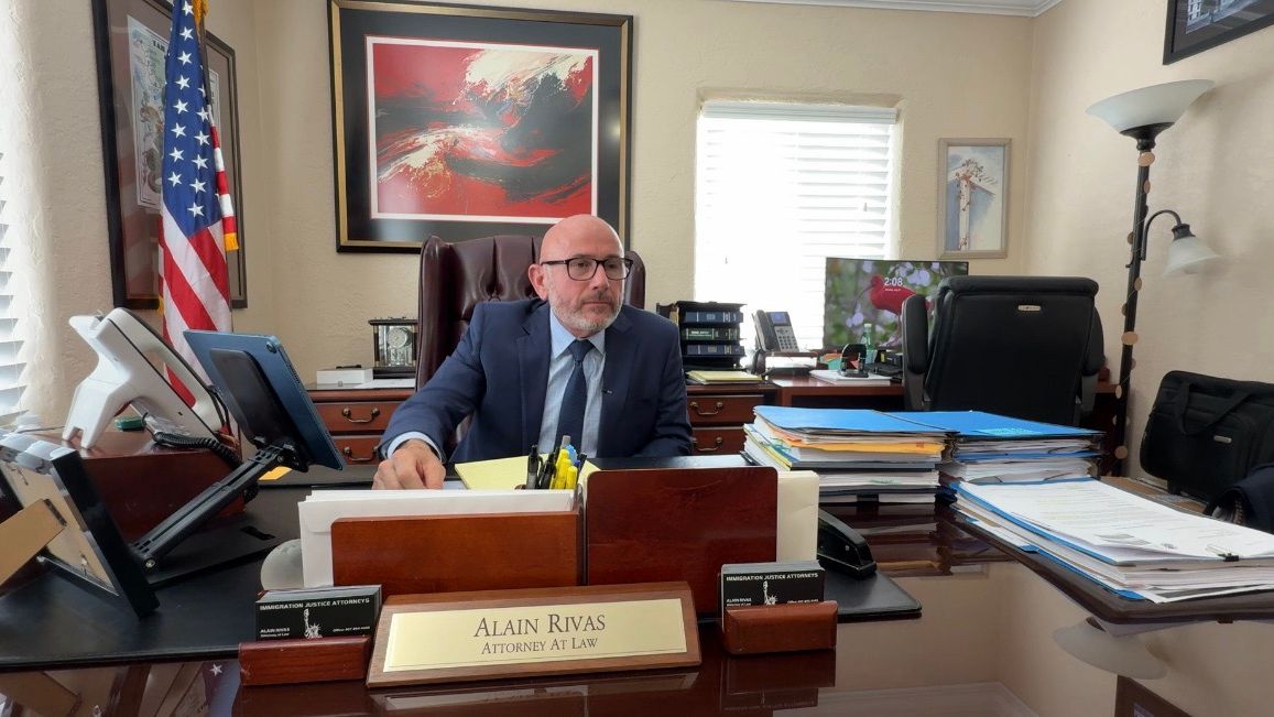 Immigration attorney Alain Rivas said he serves hundreds of clients from Haiti specifically who are losing TPS status. (Spectrum News/Jordan Mead)
