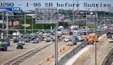 3 hospitalized after multi-car crash on I-95 SB in Fort Lauderdale; several lanes closed - WSVN 7News | Miami News, Weather, Sports