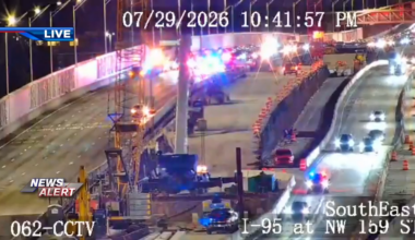 Rollover crash on I-95 NB in North Miami-Dade causes traffic delays - WSVN 7News | Miami News, Weather, Sports
