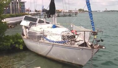 Fort Pierce resort faces damage and losses from abandoned sailboat