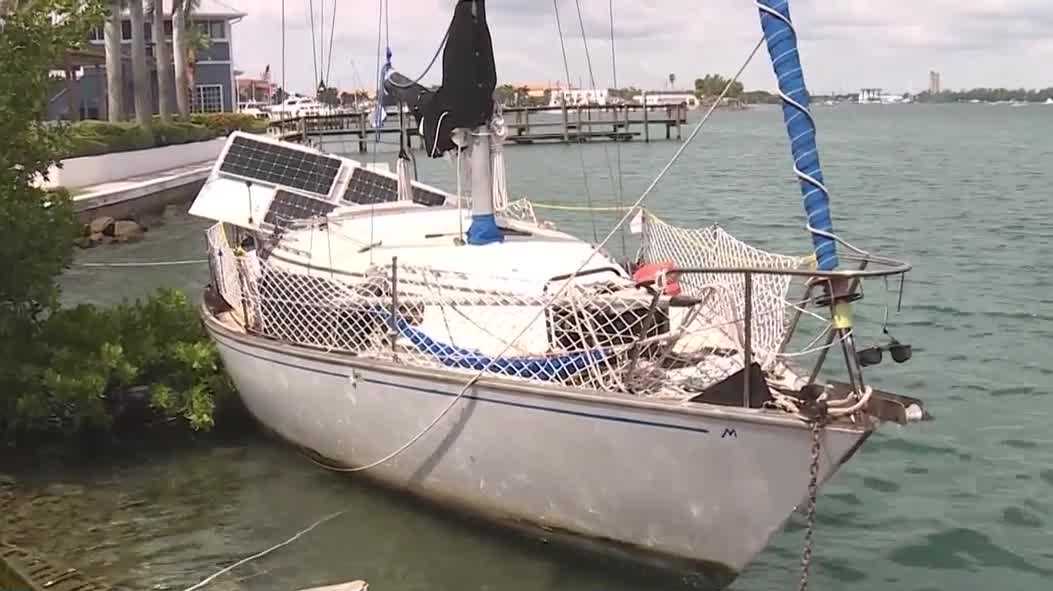 Fort Pierce resort faces damage and losses from abandoned sailboat