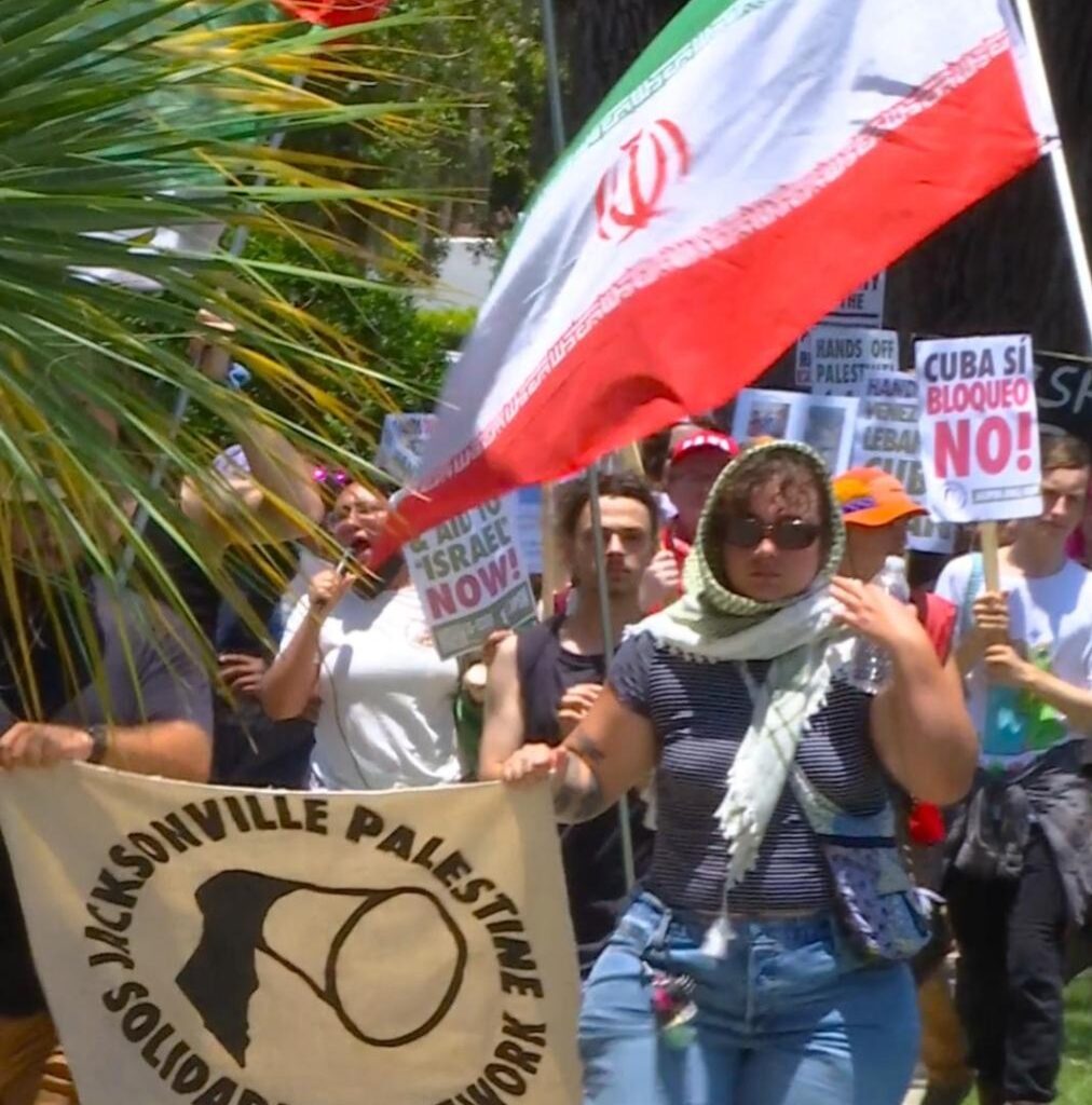 July 4 protest in Jacksonville, FL.