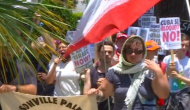 July 4 protest in Jacksonville, FL.