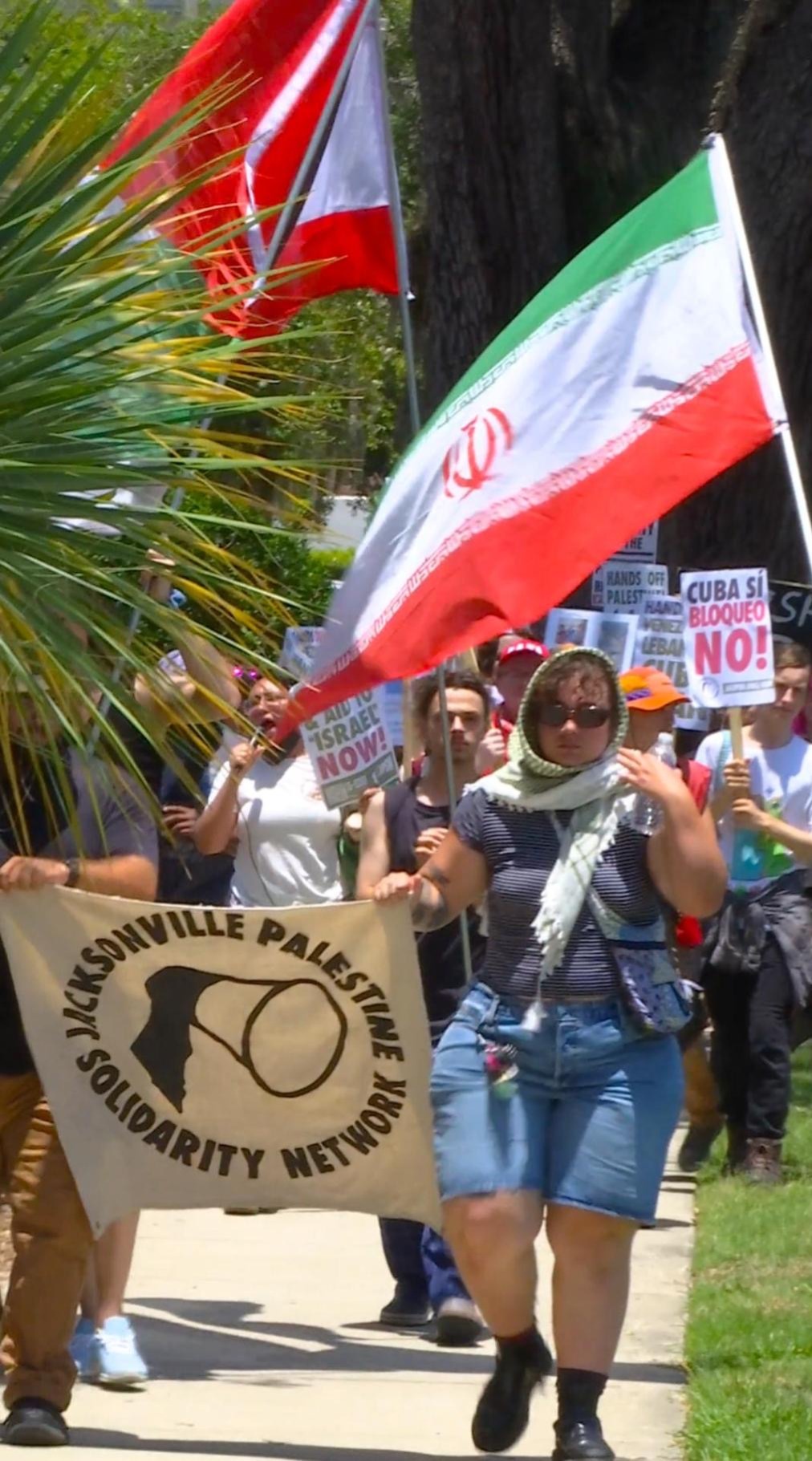 July 4 protest in Jacksonville, FL.