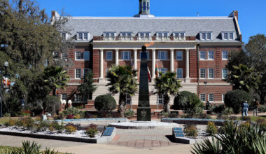 Lee Hall and the eternal flame.