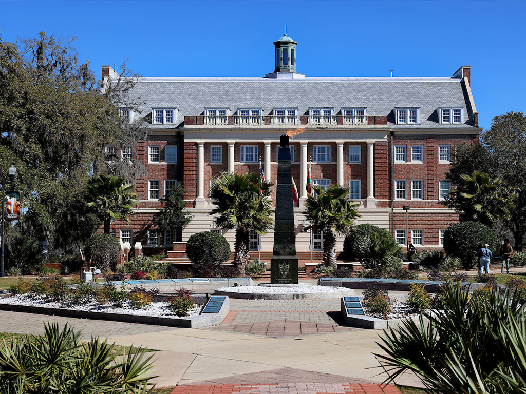 Lee Hall and the eternal flame.