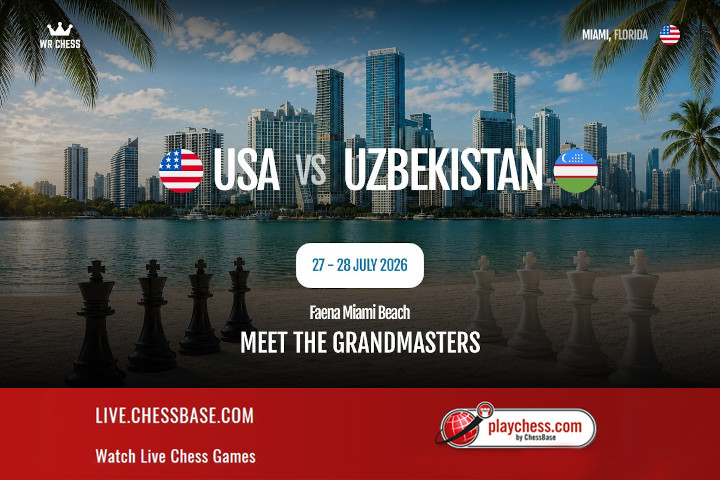 WR Chess Miami: USA v. Uzbekistan - Live!