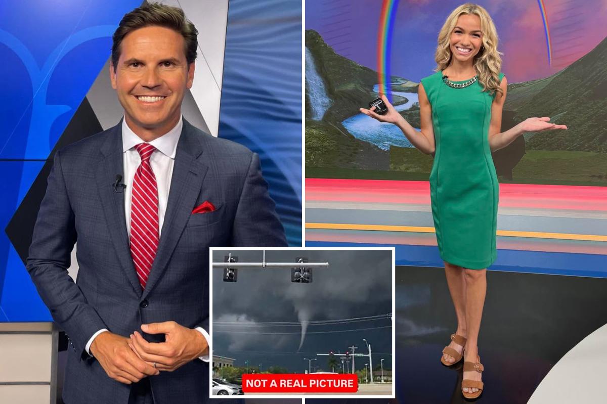 TV news anchor and rival meteorologist feud on social media over 'fake' tornado photo
