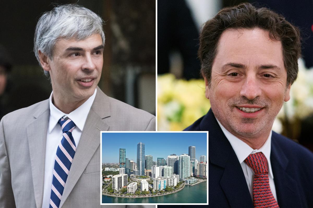 Google quadruples Miami office space as Larry Page, Sergey Brin flee Calif. ahead of billionaire tax: report