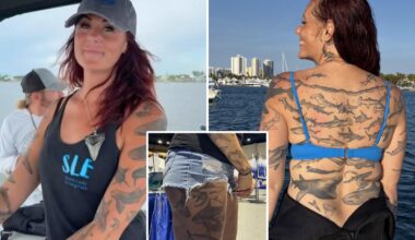 Florida woman with 106 shark tattoos sets Guinness World Record