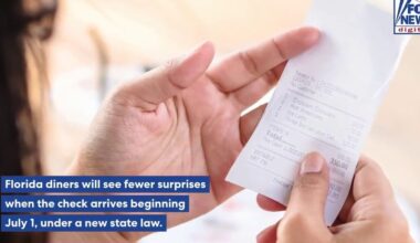 New Florida law forces restaurants to reveal added fees before diners place orders