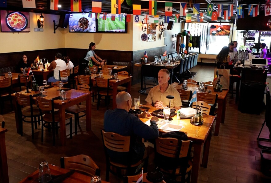 Patrons at Cubans Be Like Restaurant in Fort Myers have lunch on Monday, June 29, 2026.