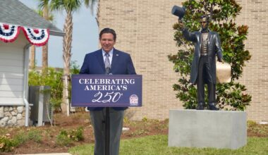 DeSantis’ latest erection: A new Abe Lincoln statue in Central Florida