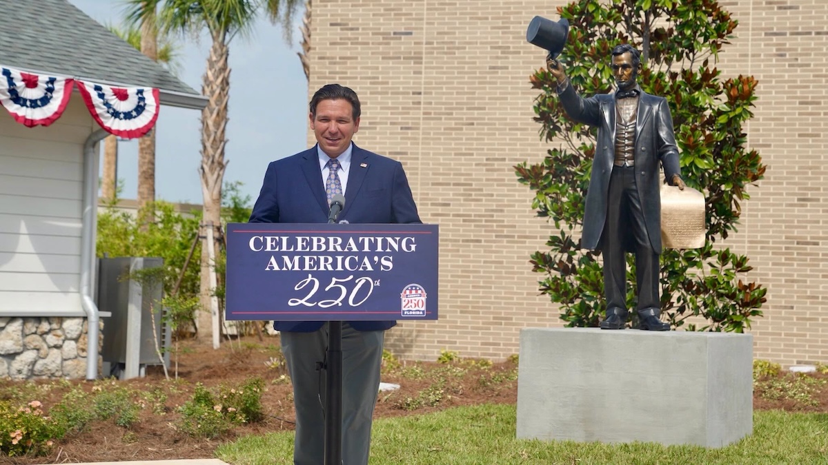 DeSantis’ latest erection: A new Abe Lincoln statue in Central Florida