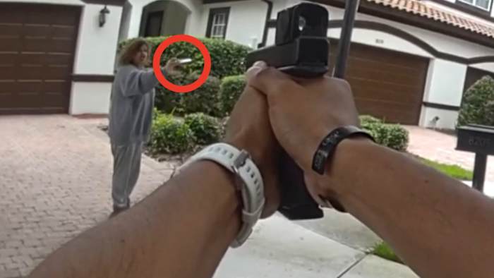 Bodycam video shows moments before Florida deputies shoot woman with knife