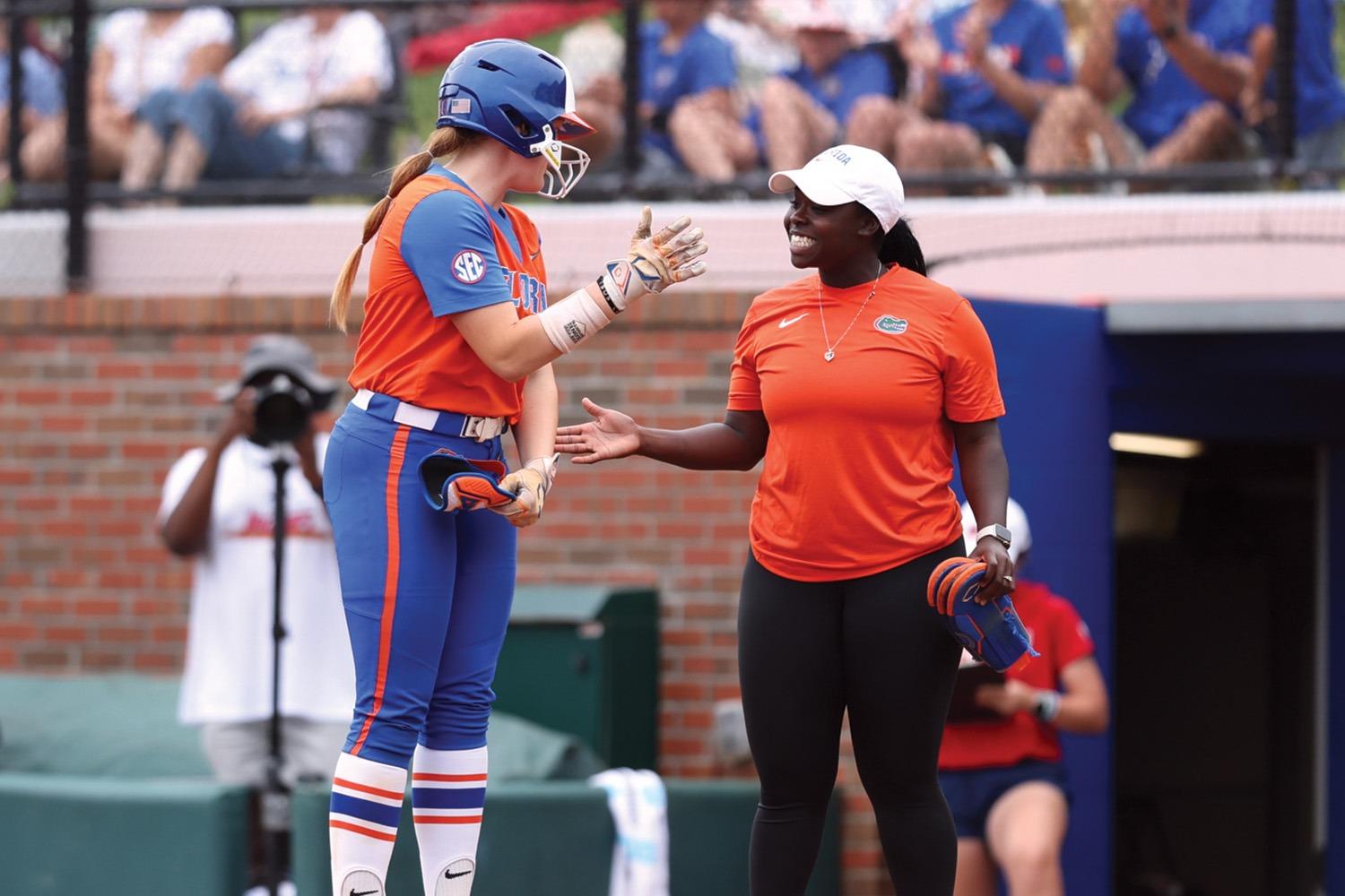 Taylor Shumaker during the Gators' game against the Texas Tech on Saturday, May 23, 2026 at Katie Seashole Pressly Softball Stadium in Gainesville, FL / UAA Communications photo by Hannah White