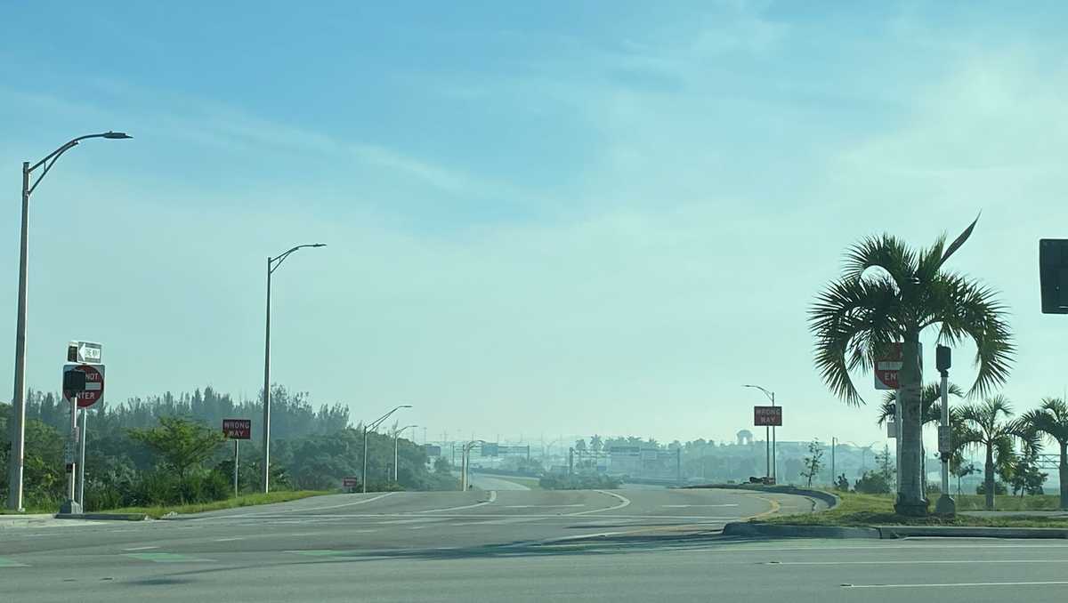Fireworks debris creates haze over South Florida