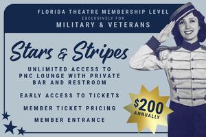 Florida Theatre honors military with Stars & Stripes Membership