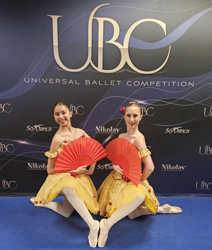 Madelena Urban and Kayla Rathur were second out of 220 competitors in the duo competition at the Universal Ballet Competition.