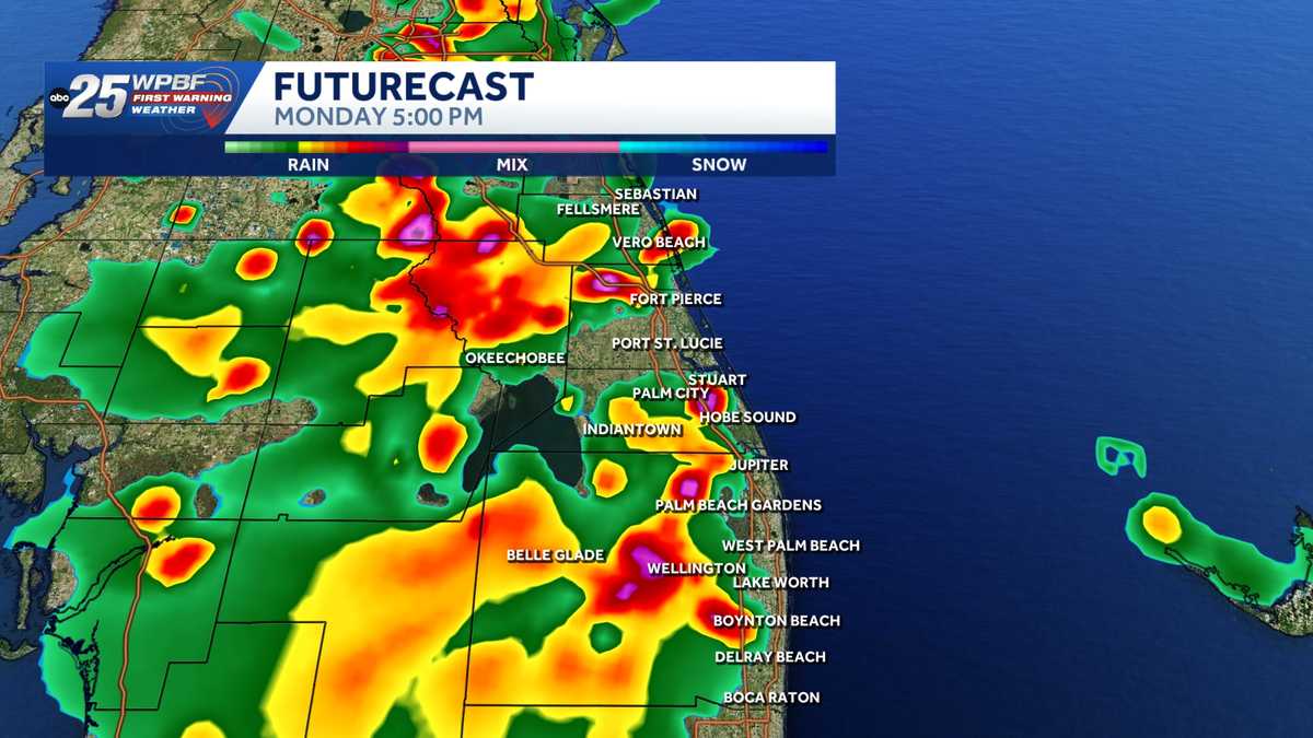 Feel-like temps in the 100s with storms across South Florida