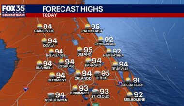 Orlando weather: Heat builds as storm chances drop across Central Florida