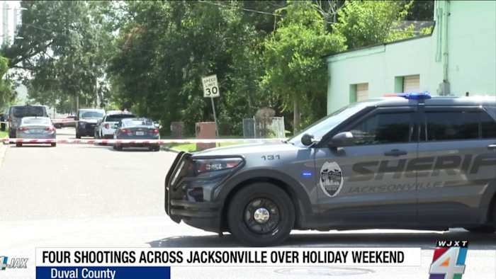 Violent Fourth of July weekend leaves 2 dead, 2 injured in 4 separate Jacksonville shootings