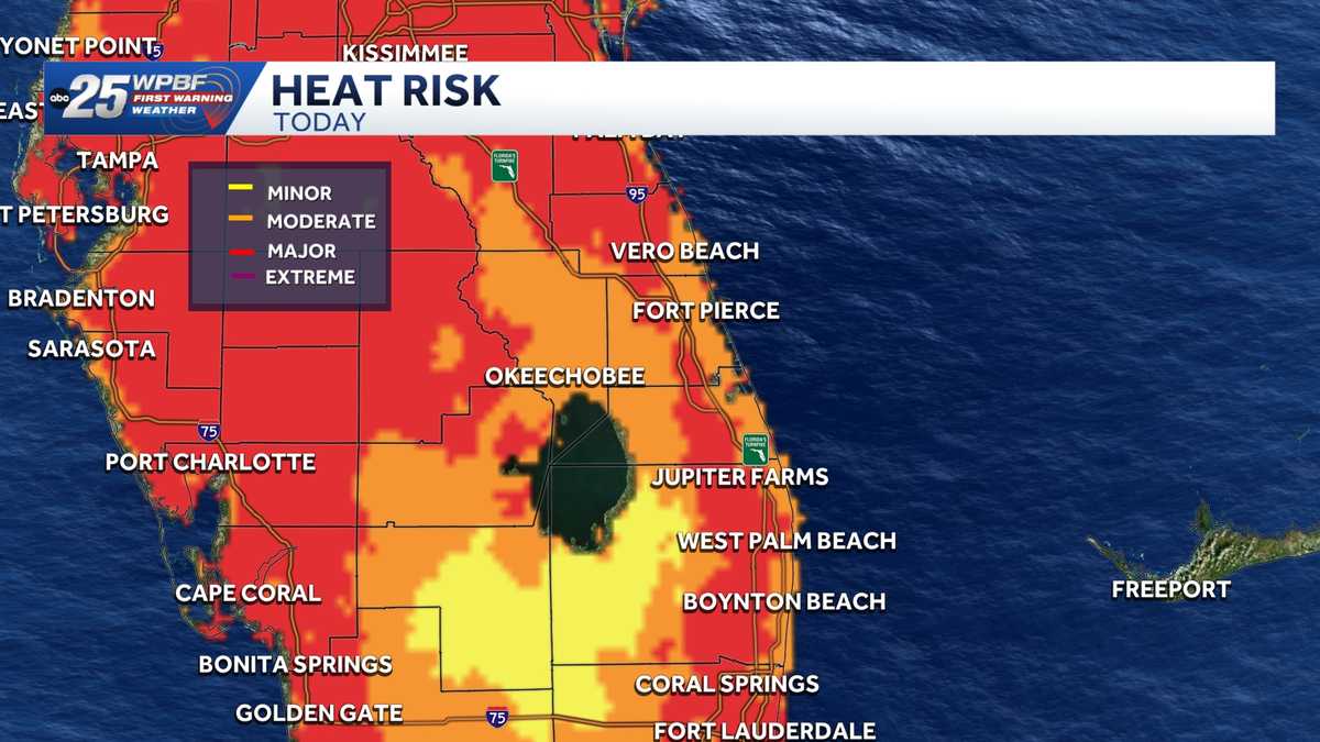 Heat advisories with feels-like temps in the triple digits across South Florida