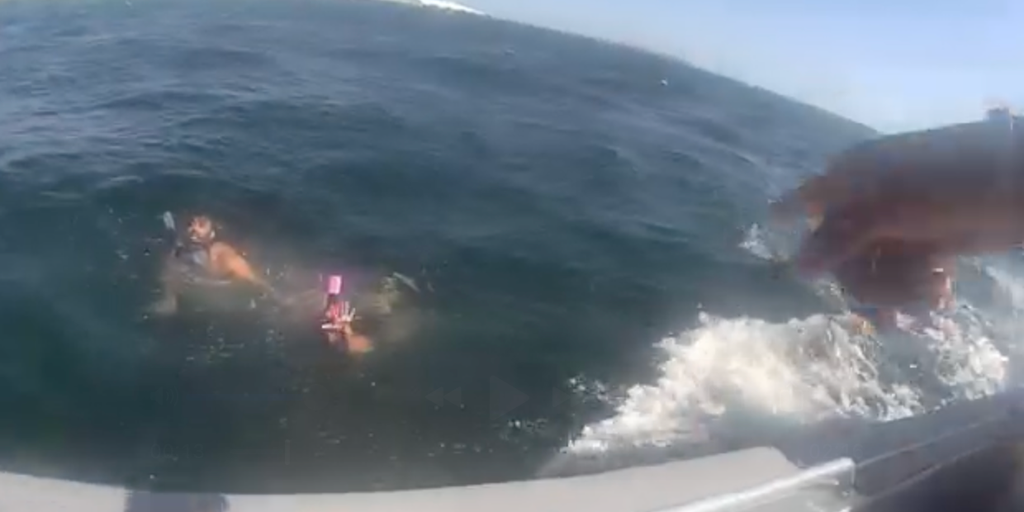 Watch: Florida deputies rescue exhausted snorkelers swept away by inlet current
