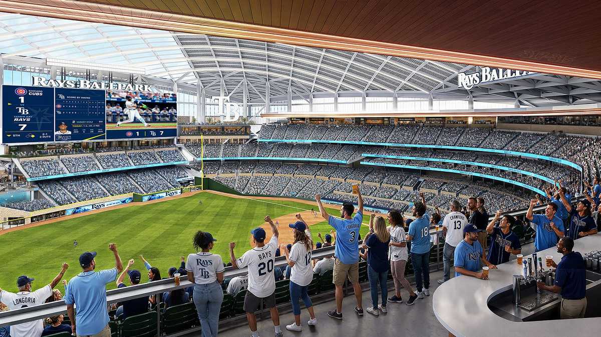 'Most intimate in Major League Baseball': Renderings show inside proposed Tampa Bay Rays stadium