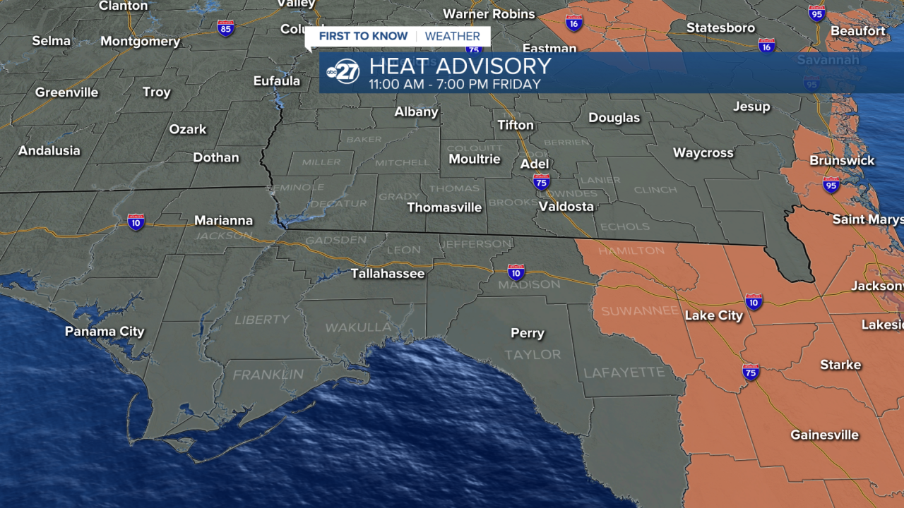 Heat Advisory Friday (7/10/2026)